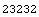 23232